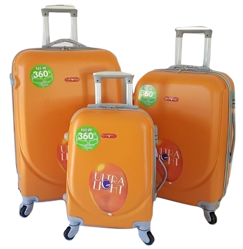 Suitcases : Set of 3 ABS 360 Spinner Suitcases on Special for R1049.00 (12 Colours)