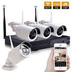 HD 4 Channel 4K Wireless IP Camera CCTV Security Surveillance System NVR KIT5G Network