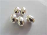 8x4mm Sterling Silver Oval Bead R6 each