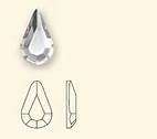 Swarovski Crystal Flatback Rhinestone Hotfix A2300 mm8x4 - Contains 12