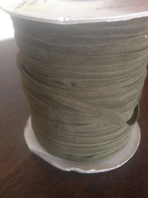 Faux leather cord Olivine 5mm - 100 meters