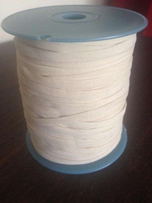 Faux leather cord Off-White 5mm - 35 meters