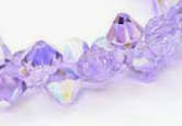 Swarovski crystal 6mm Violet AB Top Drilled Bead (10)