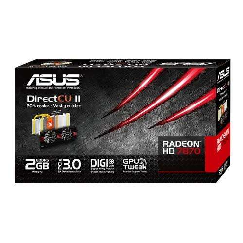 ASUS Radeon HD 7870 2GB PCI-E 3.0 x16 (hd7870-dc2-2gd5-v2) (Excellent Working Condition)