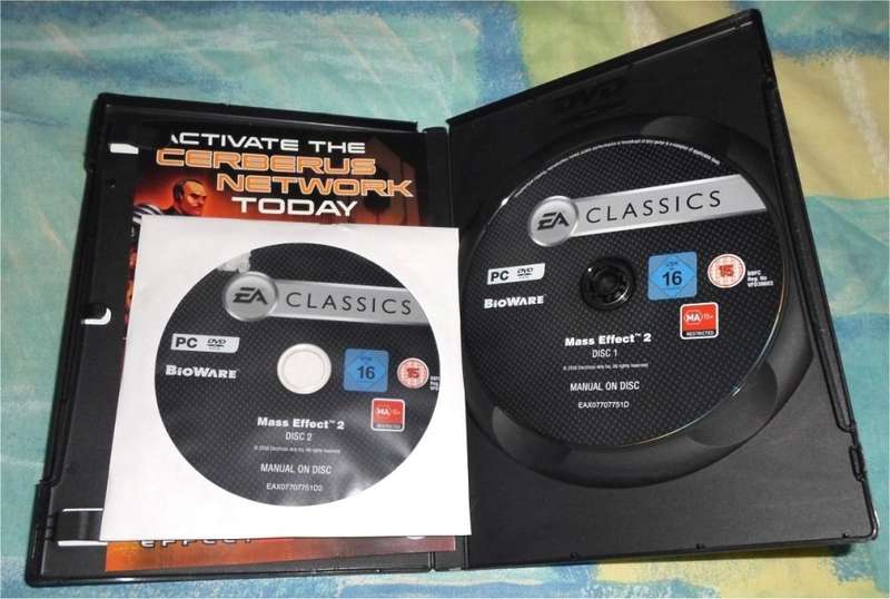 Mass Effect (PC) Original 2 Disks with Manual on Disk (Genuine, Tested and Working)