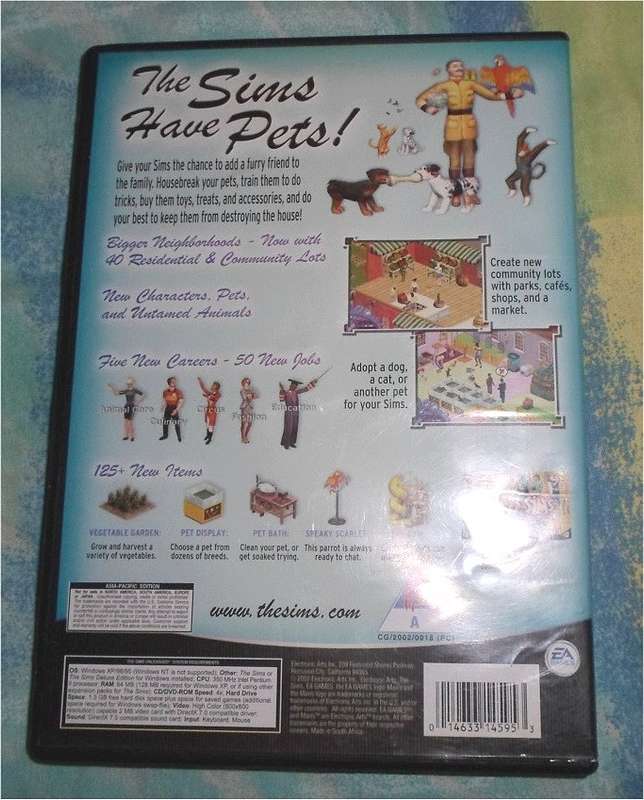 The Sims: Unleashed Expansion Pack (PC) Original Disks excluding Manual