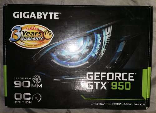 Gigabyte GeForce GTX 950 OC Edition 2GB DDR5 Graphics Card (GV-N950OC-2GD)