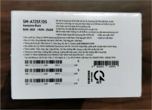 **NEW** Samsung Galaxy A72 8GB RAM 256GB Awesome Black International 4G LTE Version (SM-A725F/DS)