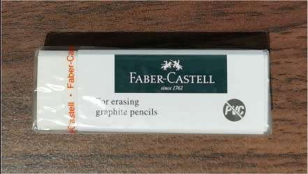 (Batch of 10) Faber-Castell PVC Free Standard Size Eraser *Stock Clearance Sale*