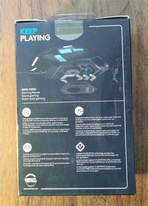 Logitech G502 Hero League of Legends K/DA Gaming Mouse - USB - White (910-006098)
