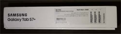 256GB Samsung Galaxy Tab S7+ 12.4` Mystic Black WiFi Tablet (SM-T970) with Extra Accessories