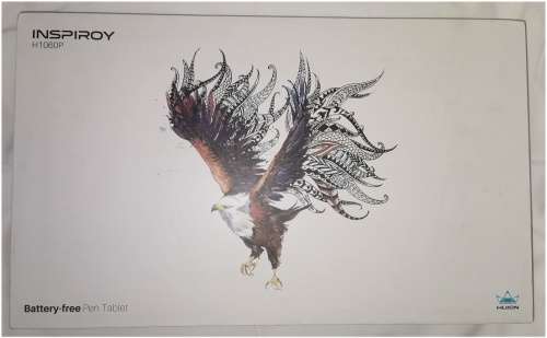 Huion Inspiroy H1060P Graphics Drawing Tablet with Battery-Free Stylus and 8192 Pen Pressure