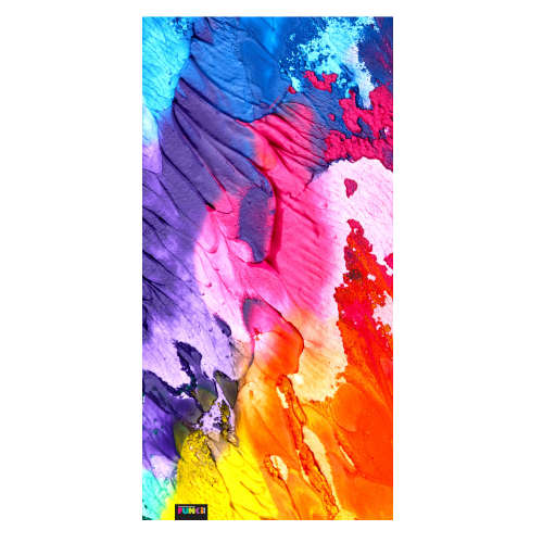 Rainbow Paint FUNkiBuff - Microfibre Tubular Buff
