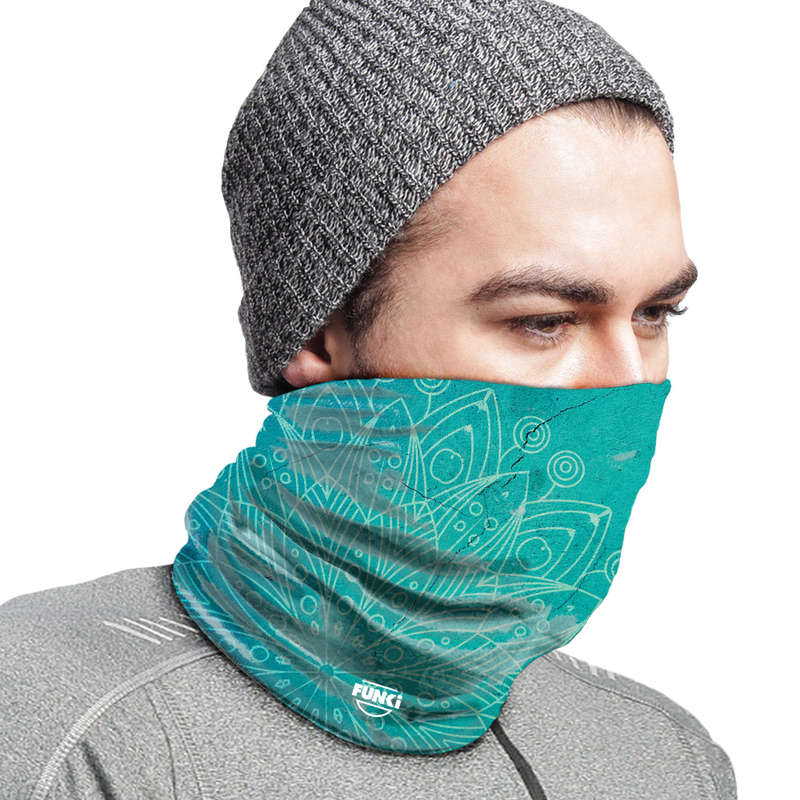 FUNki Teal Mandala Tubular Bandana (Buff)