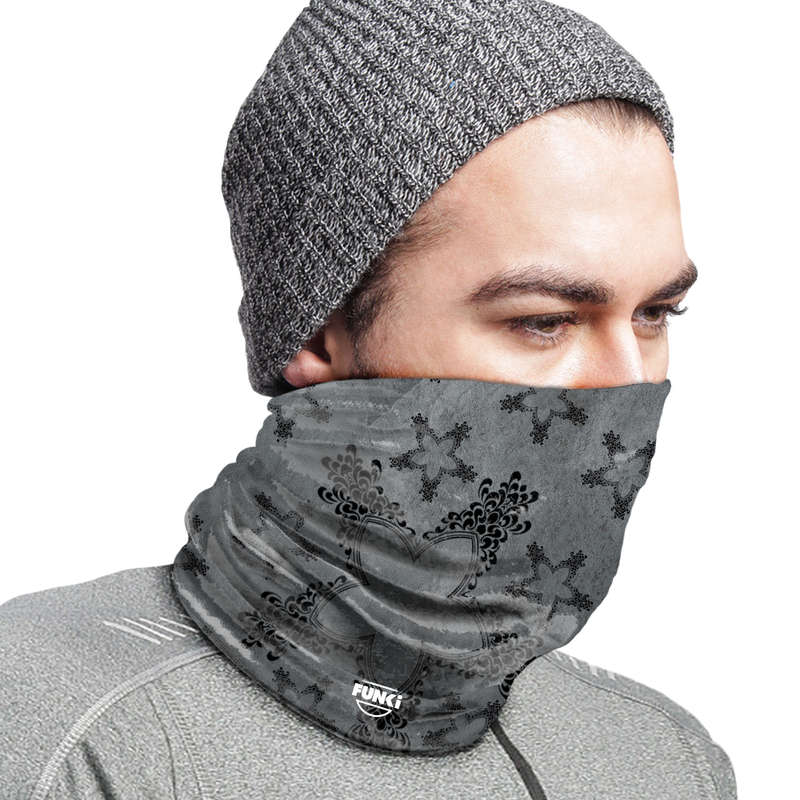 FUNki Grey Stars Tubular Bandana (Buff)