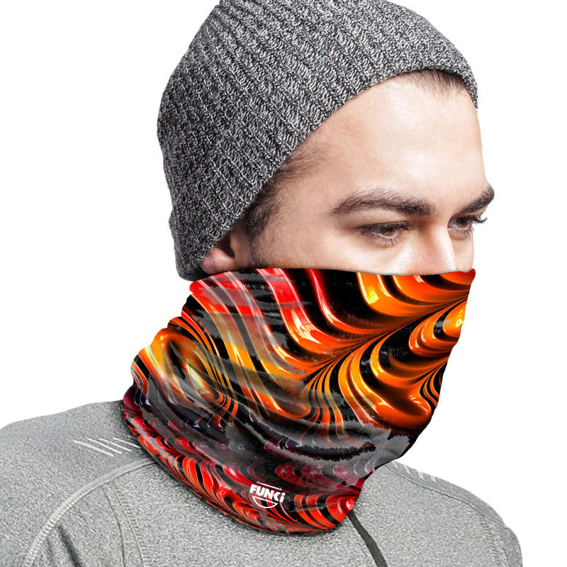 FUNki Metallic Red Tubular Bandana (Buff)