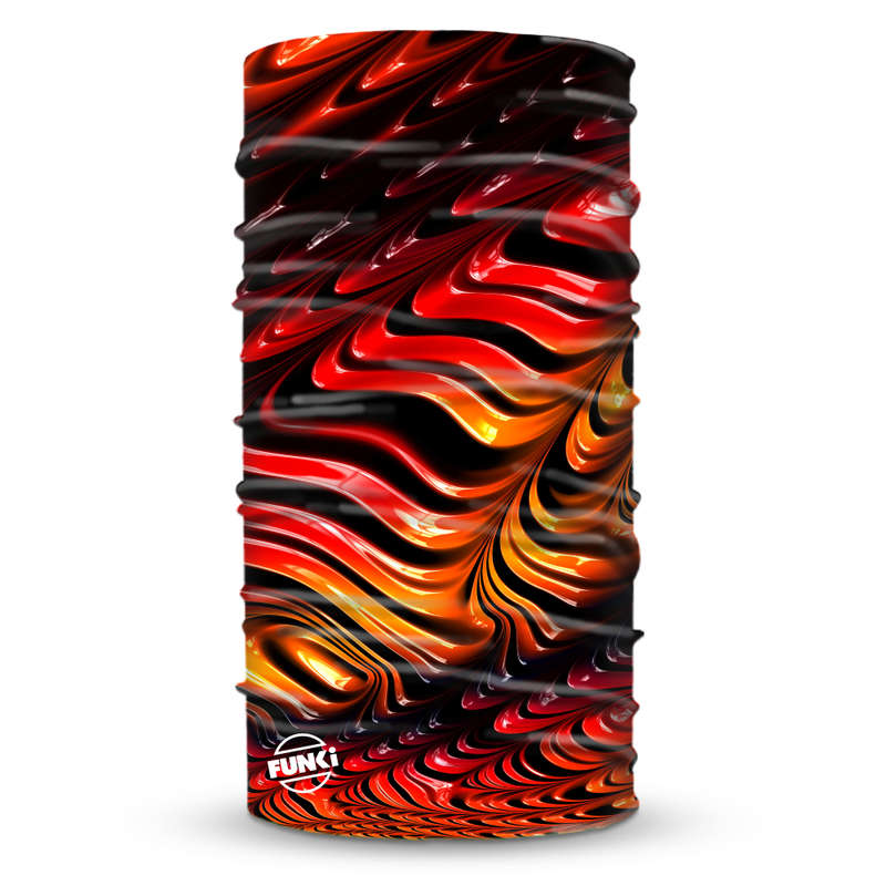 FUNki Metallic Red Tubular Bandana (Buff)