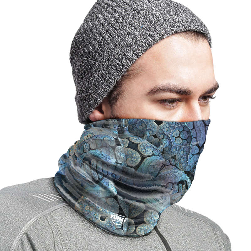 FUNki Blue Fractal Tubular Bandana (Buff)