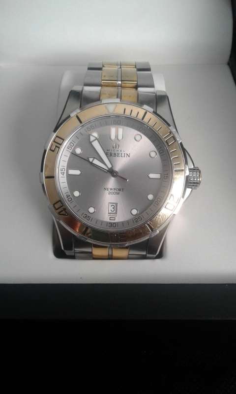 MICHEL HERBELIN EXCLUSIVE MENS WATCH LIKE NEW IN A BOX VALUE AT R14999.99  NEWPORT 200 M