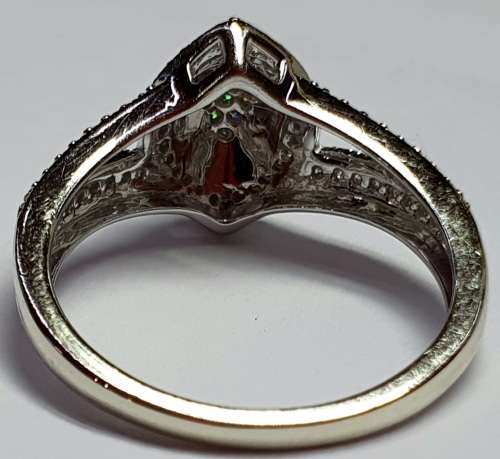 9ct White Gold Dress Ring