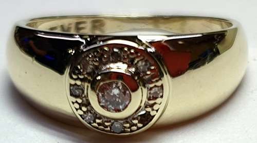 Gold & Diamond Engagement Ring