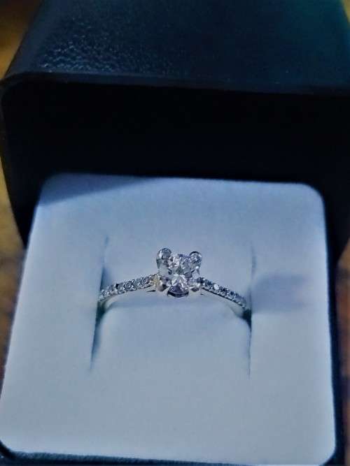 `Lovely`  Ladies 0.38 Diamond Engagement Ring