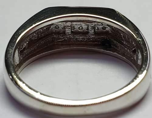 Men`s Gold and Silver Diamond Ring