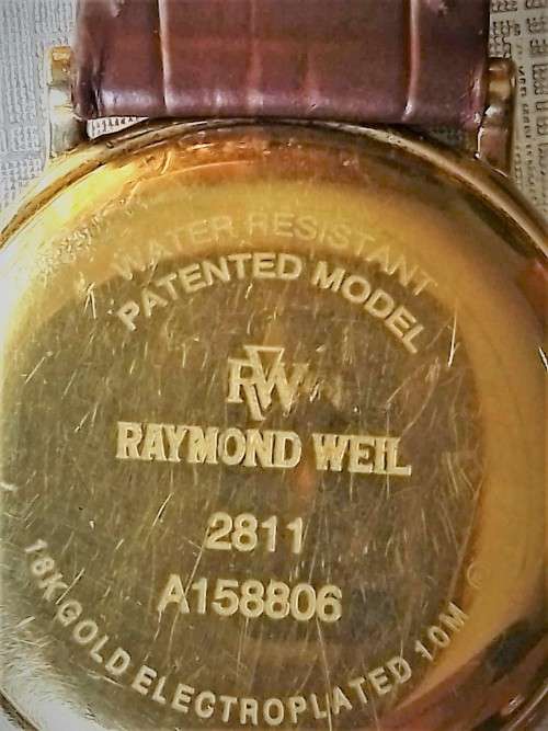 RAYMOND WEIL `18 Carat Gold and Diamond Watch (!0 Micron Gold)