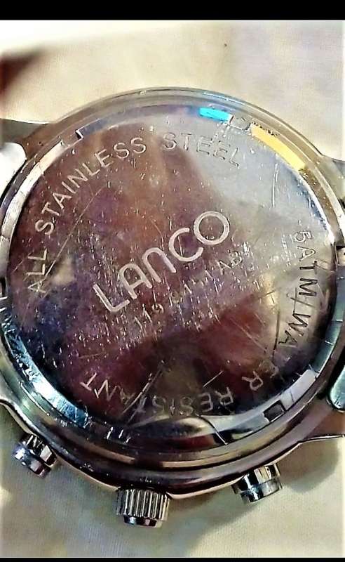 `R30.000 VALUE` Rare VINTAGE LANCO Pilots / Divers WATCH( Extra Wide Casing) Stainless Steel.