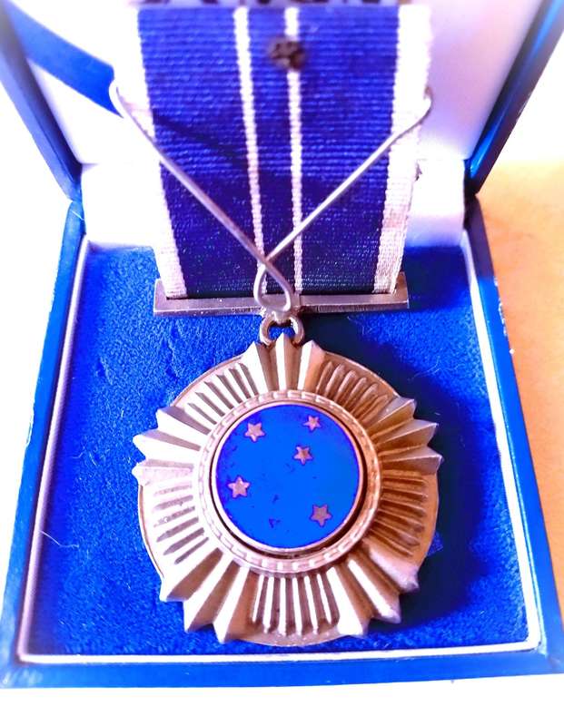 ` Very Rare` Full size Numbered `SOUTHERN CROSS MEDAL` (925 Silver)