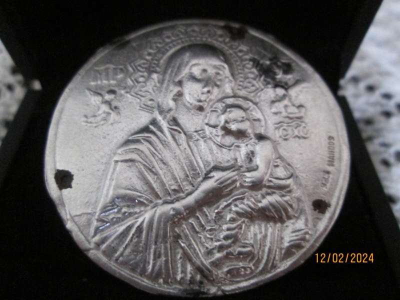 Our Lady Of Perpetual Help Santa Maria De Perpetuo Genuine silver Coin