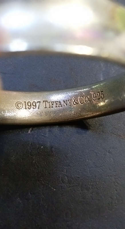 `Tiffany and Co.` 925 Sterling Silver Plated `HIGH QUALITY NAMEBRAND` Cuff Bangle