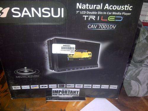 SANSUI CAR DVD NATURAL ACOUSTIC 7" LCD DOUBLE DIN  IN CAR MEDIA PLAYER