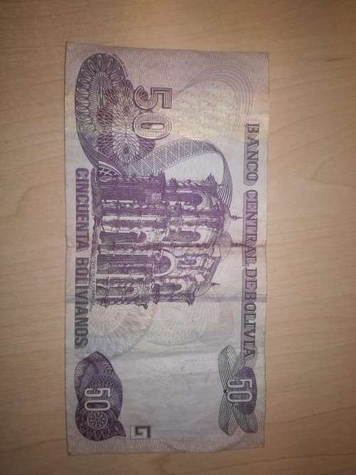 50 Bolivian Bolivianos FV=R107.51