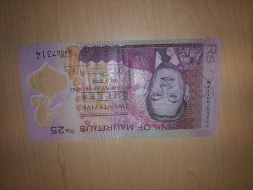 25 Mauritian Rupee FV=R10.27