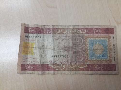 200 Mauritanian Ouguiya FV=R81.08