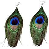 Charming Peacock Feather Earring