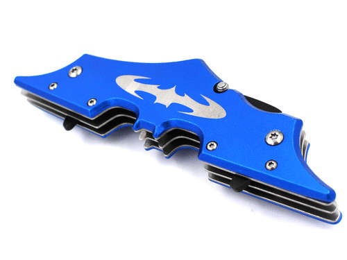 Batman Twin Blade Knife - Double Edge Folding Pocket with clip