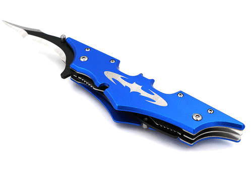 Batman Twin Blade Knife - Double Edge Folding Pocket with clip