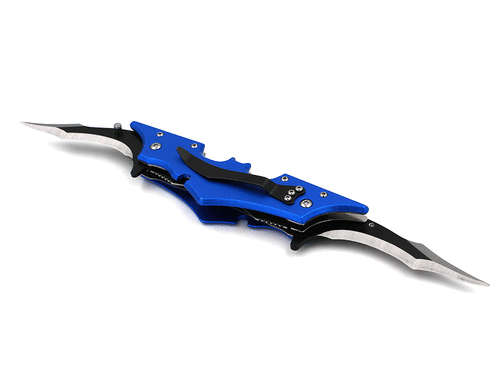 Batman Twin Blade Knife - Double Edge Folding Pocket with clip