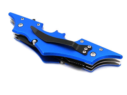 Batman Twin Blade Knife - Double Edge Folding Pocket with clip