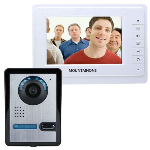 7'' wired color video door phone Intercom system video doorbell kit IR 1 outdoor camera +1 monitor