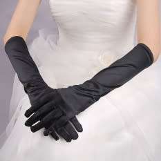 Ladies Long Evening Gloves-Fabulous Black Gloves