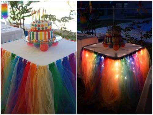 Wedding Party Banquet Table Skirt