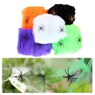 Halloween Decor -Stretchy Spider Web