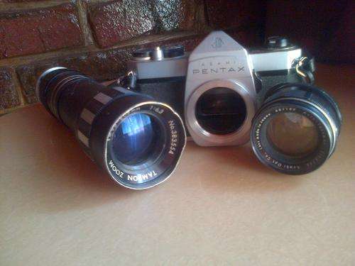 Real Vintage asahi PENTAX camera with a Lense