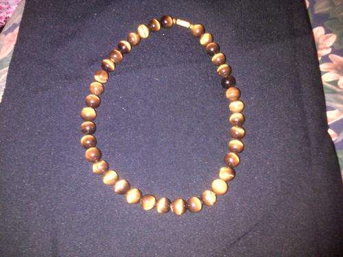 AUTHENTIC TIGER EYE NECKLACE.