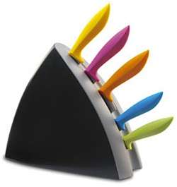 Colourfull knife set.