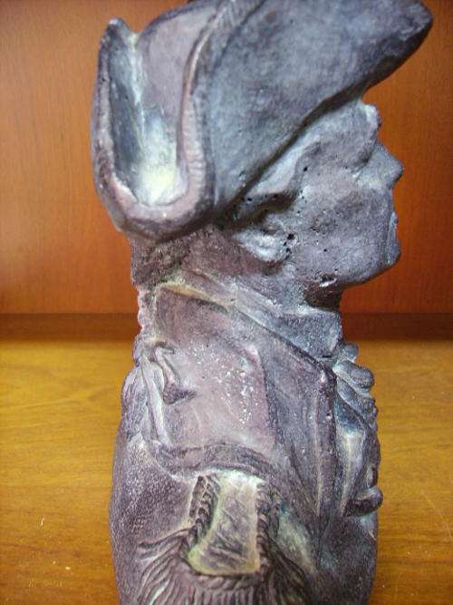 SIGNED STUNNING BUST OF NELSON? IN GRANITE/STONE LIKE MATERIAL!!!!