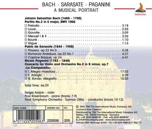 Bach / Sarasate / Paganini: A Musical Portrait [CD]